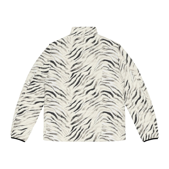 Faded Zebra Puffer Jacket